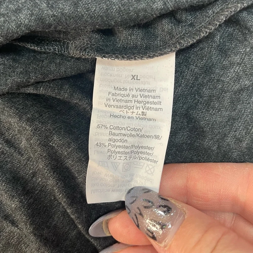J. Crew Mercantile Side Tie T-Shirt Heather Gray
